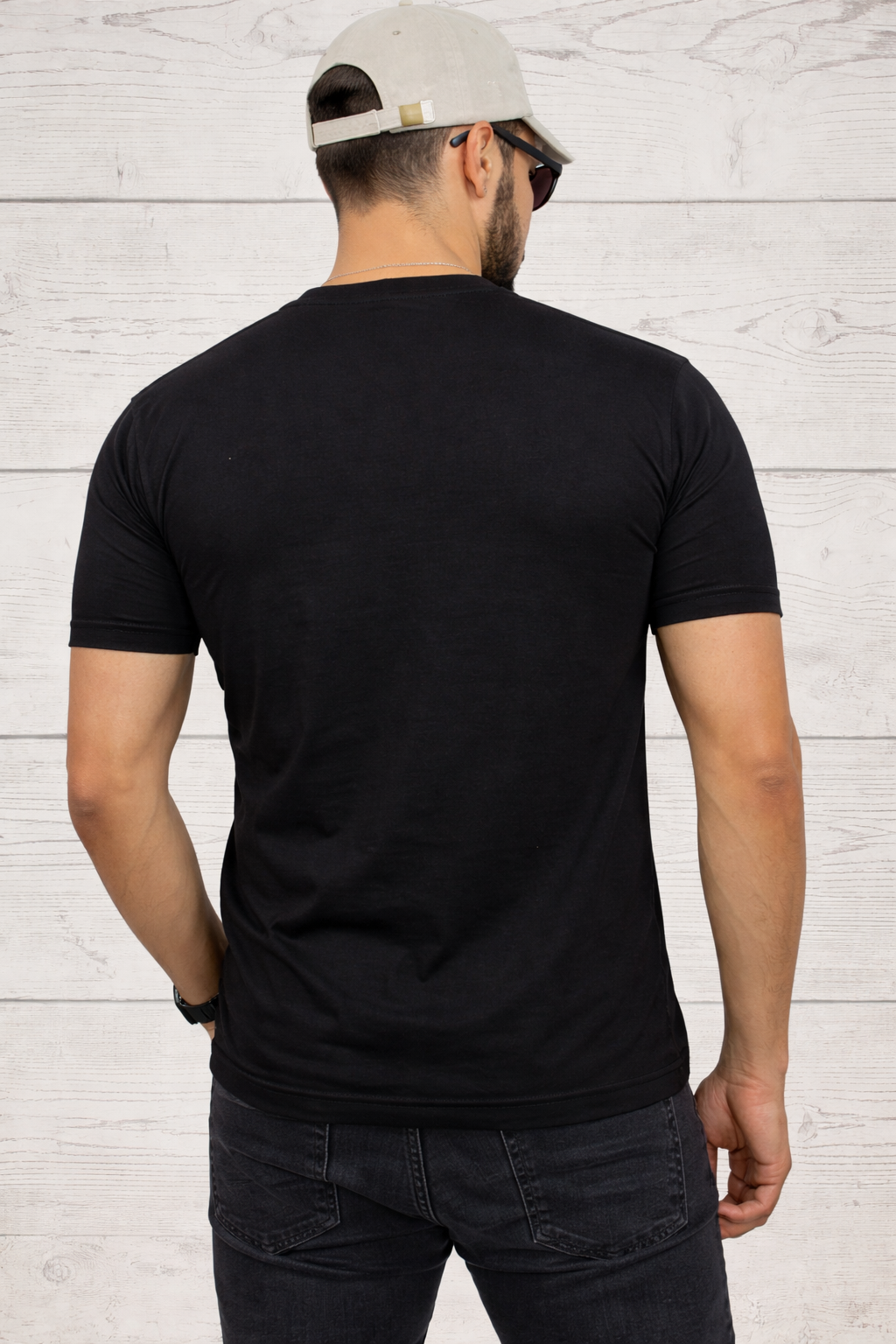 Mens Printed Half Sleeves T-shirts 170GSM Red Label 100% Cotton Bio Wash - Blue - Image 2