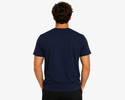 DarkBlue Round Tshirt Ghost Print - Dark Blue - Image 5