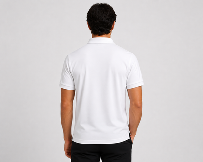 White Tshirt White Collar - White - Image 5