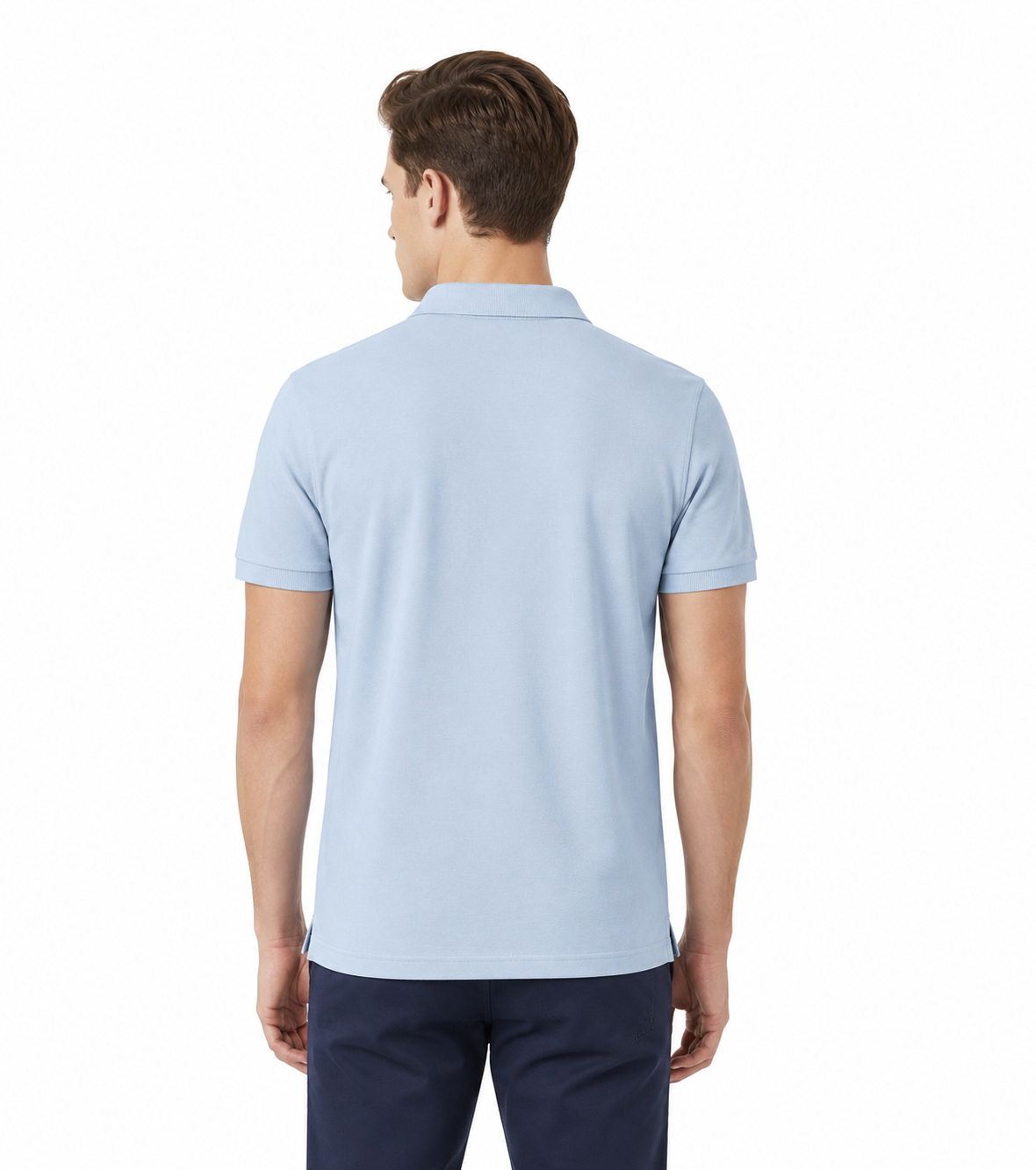 LightBlue Tshirt LightBlue Collar - Light Blue - Image 4
