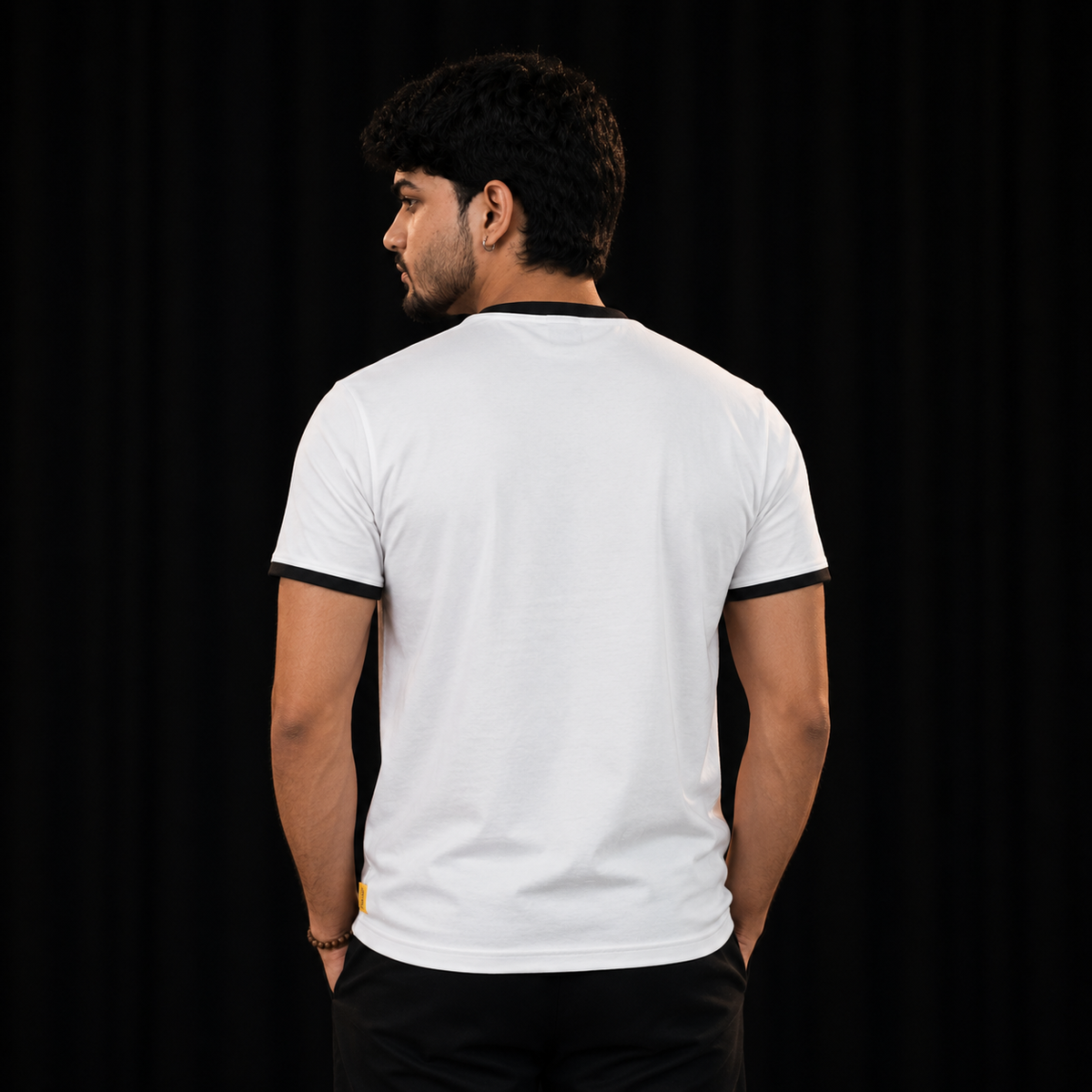 White Round Tshirt Quote Print - White - Image 5