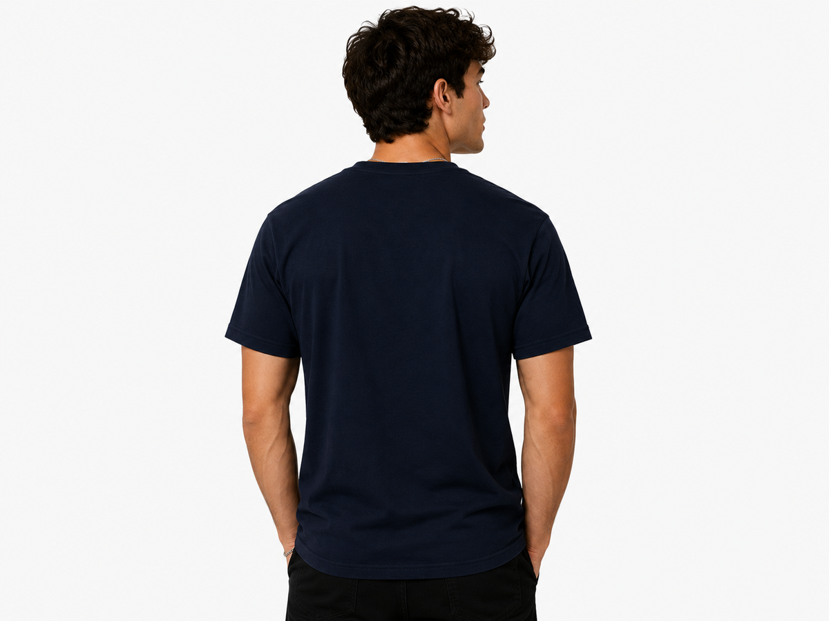 Black Round Tshirt Skull Print - Black - Image 5