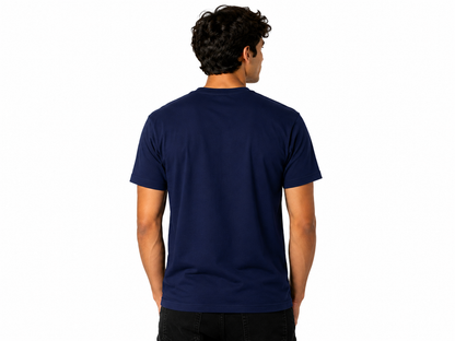 DarkBlue Round Tshirt Quote Print - Dark Blue - Image 5