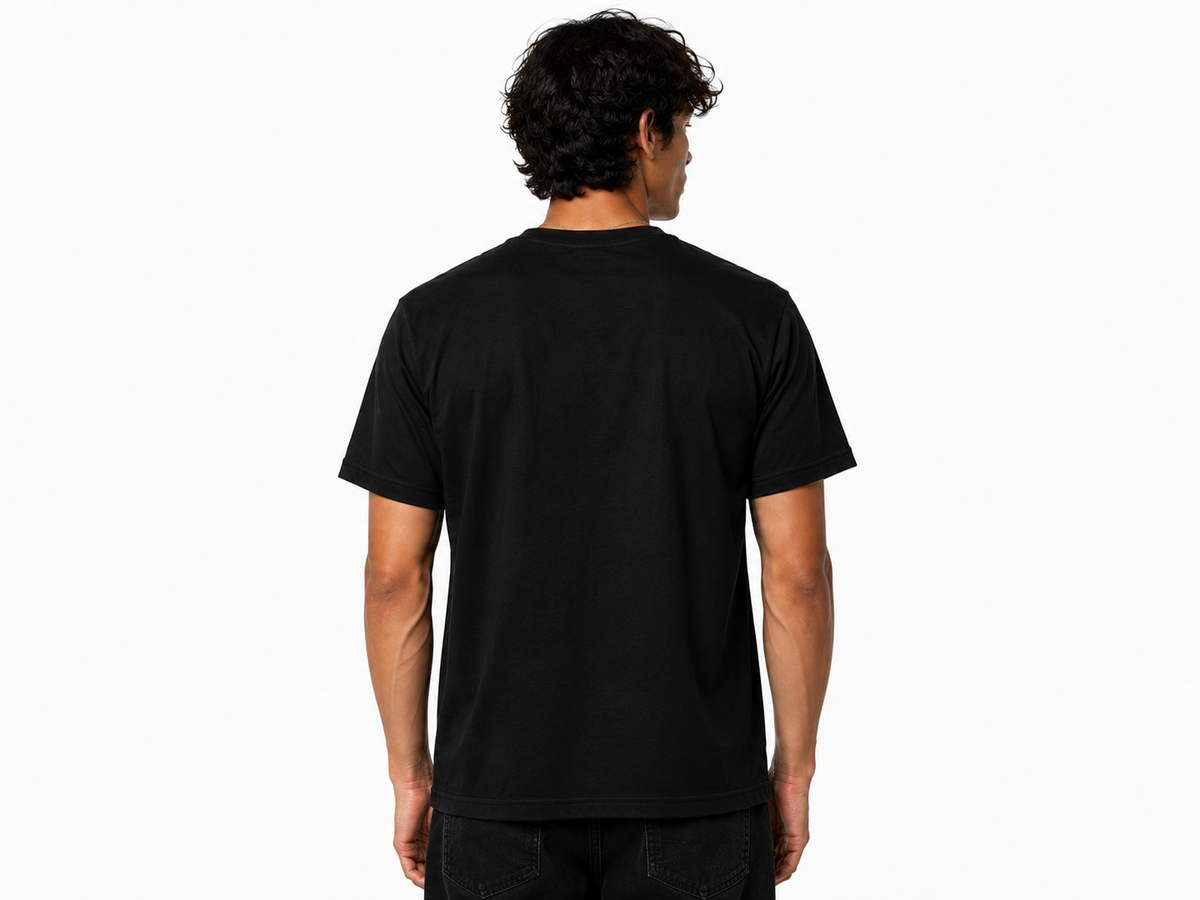 Black Round Tshirt Tiger Print - Black - Image 5
