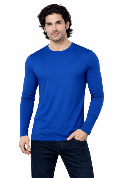 Tank Top 170 GSmRed Label Bio Wash 100% cotton Full Sleeve - Blue - Image 1