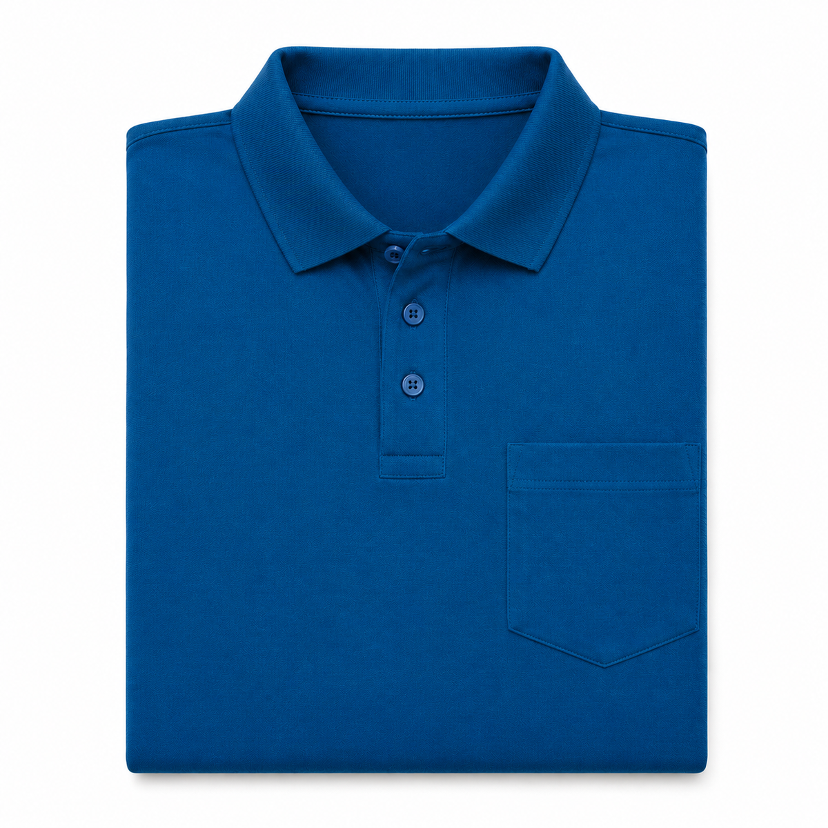 DarkBlue Tshirt DarkBlue Collar Cotton - Dark Blue - Image 6