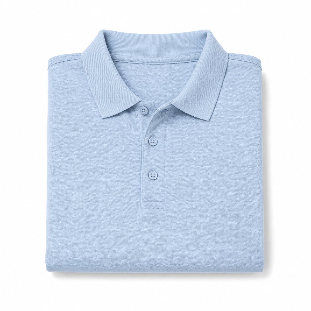 LightBlue Tshirt LightBlue Collar - Light Blue - Image 6