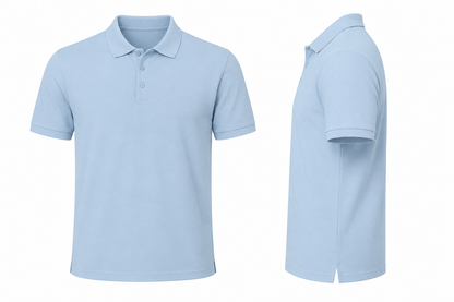 LightBlue Tshirt LightBlue Collar - Light Blue - Image 2
