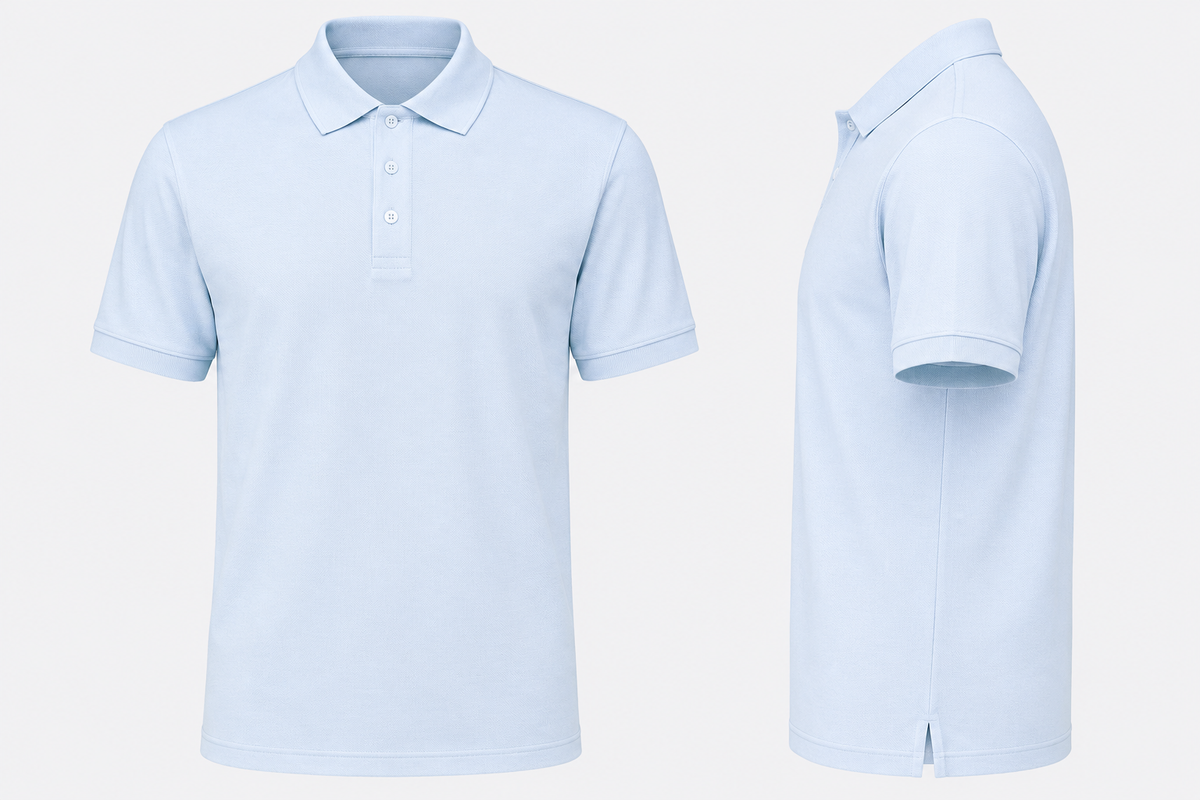 SkyBlue Tshirt LightestBlue Collar - Sky Blue - Image 2