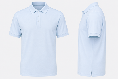SkyBlue Tshirt LightestBlue Collar - Sky Blue - Image 2