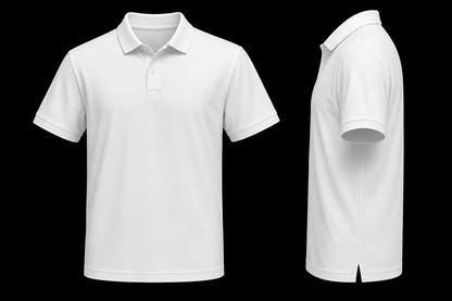 White Tshirt White Collar - White - Image 3