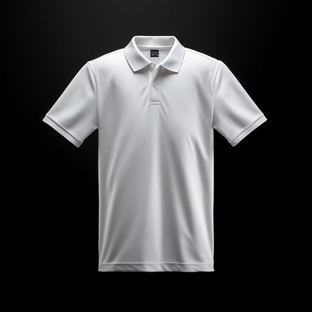 White Tshirt White Collar - White - Image 1