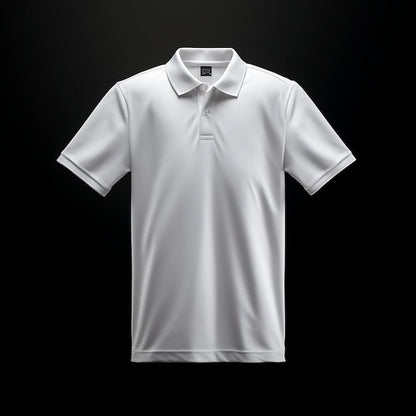 White Tshirt White Collar - White - Image 1
