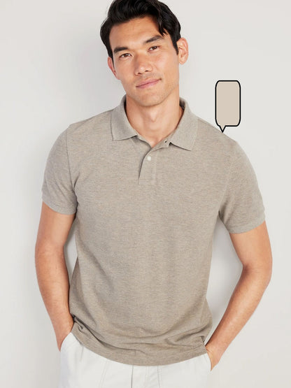 Grey Tshirt Grey Collar Cotton - Grey - Image 1