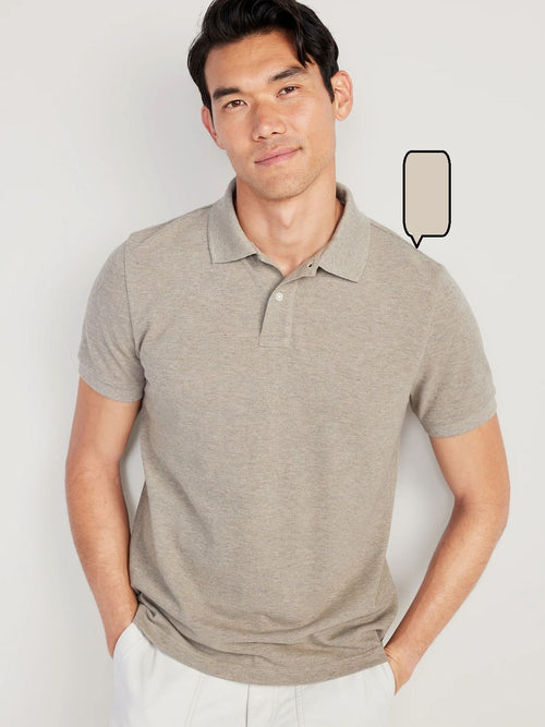 Grey Tshirt Grey Collar Cotton - Grey - Image 1
