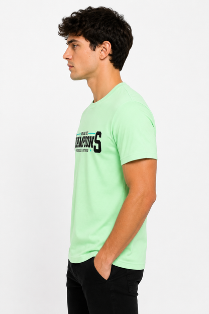 MintGreen Round Tshirt Quote Print - Mint Green - Image 4