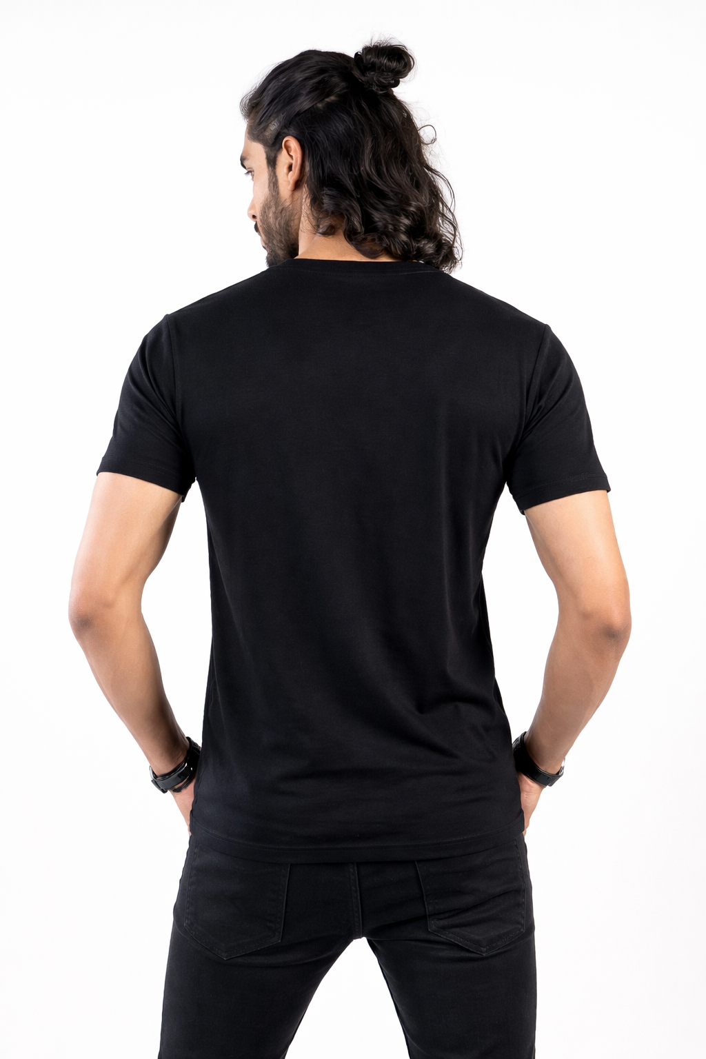 Mens Printed Half Sleeves T-shirts 180GSM Red Label 100% Cotton Bio Wash - Common Image